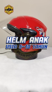 Helm Anak Anak Cowok Helem Helm MERAH Laki-laki Motif SPIDERMAN MERAH Umur 5 6 7 8 9 dan 10 tahun
