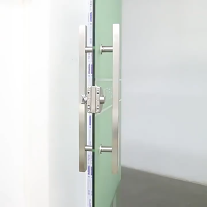 Minimalist Black Square Stainless Steel Door Knob Heavy Duty for Wood and Glass Doors