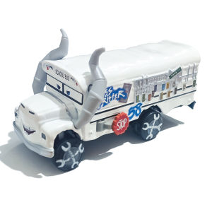 Takara Tomy | Pixar Cars School Bus Miss Fritter Anime Figure Collectibles Truck Model Toy Alloy Material Racing Car Childrens Birthday Gifts