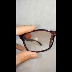Kacamata 2 Lensa Fungsi Jalan Dan Rabun Dekat +1.00 s/d +3.00 Plus Normal Warna Frame Coklat Bentuk Kotak Lensa Coklat Anti Silau Untu Pria Wanita - FREE HARDCASE