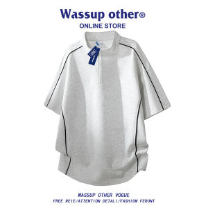 Half-Zip Loose Fit T-shirt Shorts Set