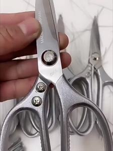 Kitchen Scissors Stainless Steel Strong Chicken Bone Scissors Multifunctional Fish Killing