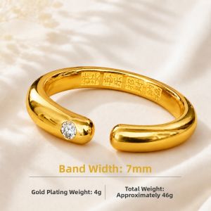 FANSIRUI | Good Luck Solid Gold Plated Silver Bracelet