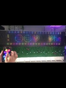 Bộ mạch điều khiển lập trình bảng led dây led mành mưa kích thước 3x3m WIFI BLUETooTH