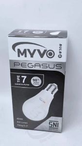 MYVO BOHLAM LAMPU RUMAH LED 7WATT BOLA LAMPU CAHAYA PUTIH SUPER TERANG 90% HEMAT ENERGY( BERGARANSI)