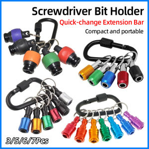 3/5/6/7Pcs Hex Drill Bit Holders Quick Release Magnetic Screwdriver Bits Holder Extension Drill Screw Adapter Easy Change Keycha