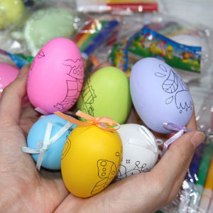 DIY Eggs Coloring Kids Children Toys Colouring Painting Holiday Activity Handicrafts