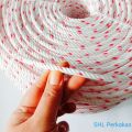 TALI TAMBANG TALI TAMPAR PUTIH LURIK 7 mm 1 ROL - TALI TAMBANG POLYPROPYLENE. 