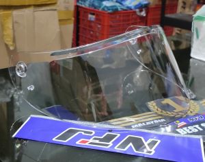 Kaca Helm KYT VENDETTA IRIDIUM SILVER / Visor KYT Vendetta 2 / Flat Visor Iridium Vendetta Falcon