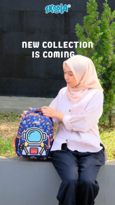 Skoola Backpack - Tas Ransel Sekolah Anak TK Laki Laki Astronot 3D - Benji