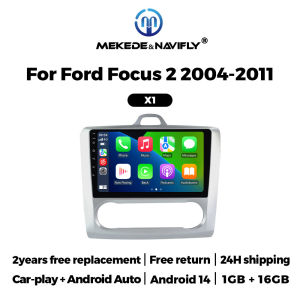 Android 14 Intelligent car system For Ford Focus 2 3 Mk2/Mk3 2004-2011 Car Radio Multimedia Player Carplay Stereo No 2 Din DVD