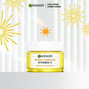 Kem dưỡng serum sáng da ban ngày Garnier Light Complete Vitamin C Serum Cream SPF30 50ml