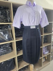 กระโปรงนักเรียนสีกรมเข้ม(ทรงแคบ)