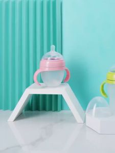 [Piko Bello]  botol susu anti kolik dengan sedotan botol bayi anti kolik/ anti kembung BPA free Botol Susu bayi silikon Leher lebar Dengan Sedotan