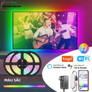 Đèn LED Dải RGBIC Thông Minh TUYA WiFi Đồng Bộ Nhạc Dreamcolor Băng Dính Linh Hoạt Cho Phòng Ngủ Nhà Bếp - Đèn LED Dải SMD5050 Chống Nước