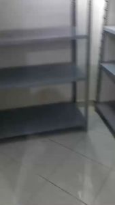 Kệ Sắt V Lỗ 3 4 Tầng: Dài 120x40cm x Cao Tùy Chọn - Màu Xám Ghi Chống Gỉ Sét Dễ Lắp Ghép - tại Kệ Sắt Việt Hải.