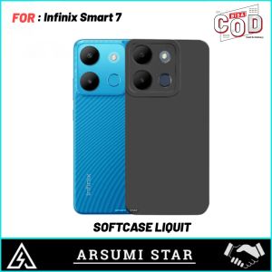 Promo Case Infinix Smart 7 Protect Camera Softcase Slim Black Matte Case Liquit Casing Liquit Silikon Liquit