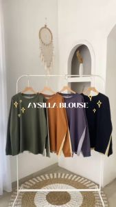 AYSILLA BLOUSE - FLOTTILICIOUS / Atasan Wanita Kaos Combad 24s Adem Oversize Jumbo Termurah Casual Outfit Cewek