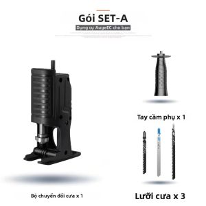Bộ Chuyển Đổi Cưa Lọng Nâng Cấp Cho Máy Khoan Điện Dụng Cụ Cắt Kim Loại Và Gỗ Kèm Theo Lưỡi Cưa