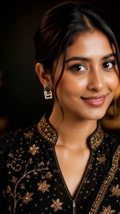 [SG] Black & Gold Geometric Square Stud Earrings | Crystal Statement Earrings | Modern Minimalist Fashion Jewellery | ear me out (EMO-34)
