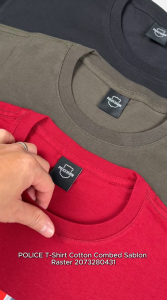 POLICE T-Shirt Cotton Combed Sablon Raster Pria 2073280431