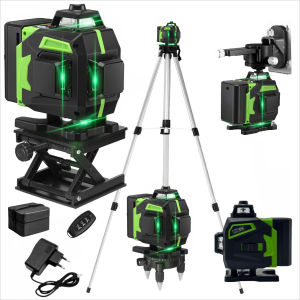 ระดับเลเซอร์ 16 เส้น เส้นสีเขียวปรับระดับตัวเอง 360 แนวนอนและแนวตั้งอาคารระดับเลเซอร์ขนาดเล็กระดับมืออาชีพ
