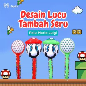 1 Lsn MAINAN TIUP PALU KEPALA MARIO & LUIGI 55cm MAINAN ANAK