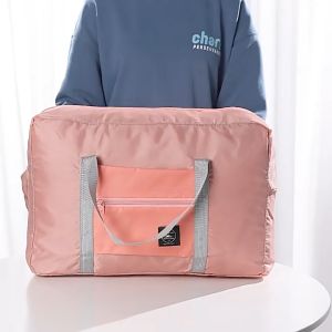Portable Tote Bag With Zipper Mobile Bag Large Luggage Travel Bag Foldable Waterproof And Wear-resistant Travel Bag
