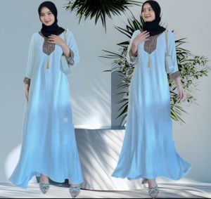 Azora abaya|Gamis turkey| gamis muslim crinkle luxur busui