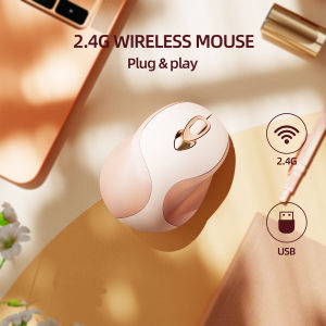 INPHIC M8 2.4G Wireless Mouse Rechargeable Silent Mouse For Laptop Pink Cute Mouse 1600DPI Optical MiceLong Batterry Lifetype C fast charge