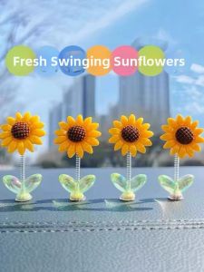 GUOQI | New 2025 Sunflower Shaking Car Ornament