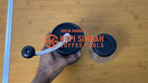 Portable Hand Coffee Grinder One Two Cups Free Jar Kaca Alat Penggiling Biji Kopi Manual Brew