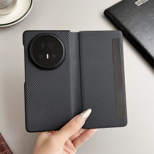 Honor MagicV5 Leather Business Style Flip Cover Full Protection Ultra-Thin Shell Smart Window Foldable Screen Phone Case