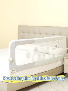 Baby Bed Fence Rail Guard Foldable U Shape Queen King Size Slide Down Safety Bed Fence Zero Gap Design Portable Baby Proof Kids Toddler