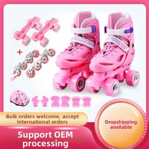 MLZH | Adjustable Size Childrens Roller Skates Full Set