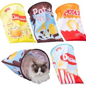 Cat Toy Tunnel Self Entertaining Noise Making Drill Bag Pet Supplies Relieve Boredom Dog Toy Set for Pets