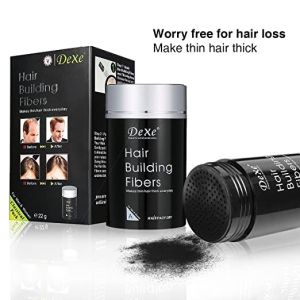 Dexe Keratin Hair Powder Treatment - Fast-Acting Hair Growth Solution | Covers Bald Spots | Natural-Looking Fibers