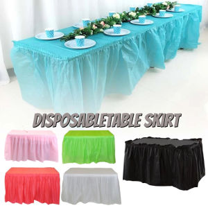 Disposable Tablecloth & Oilproof Table Skirt: Perfect for Your Wedding & Birthday Party Decor