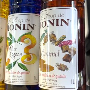 Monin Premium Syrup Caramel Vanilla Hazelnut 1Litre