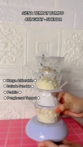 Tempat Bumbu Dapur Putar 4 tingkat/susun Cristal