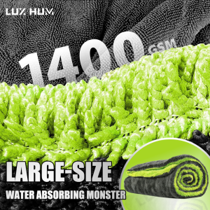 Large Microfiber Car Drying Towel 60x120cm 1400GSM Ultra Absorbent Thick Scratch-Free Quick Dry Towel for Car Wash&Detailing