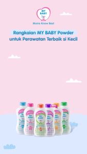 MY BABY Powder Bedak Bayi All Varian & Ukuran | 50gr 90gr - 135gr - 235gr - 325gr - 450gr | Bedak Tabur Bayi