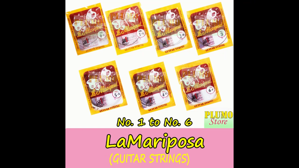 PER PIECE GUITAR STRING (LaMariposa)(no.0123456)free pick
