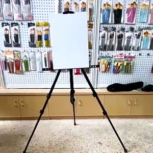Thick Aluminum Mini Easel Stand Folding Telescopic Display /Painting Display Stand with Carry Pouch
