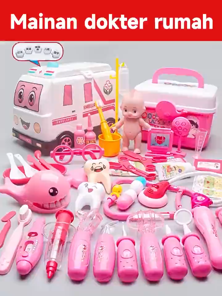 41/63/70/73 Mainan Dokter Dokteran Anak Mainan Doctor Set Mainan Edukasi Mainan Dokter Dokteran Kayu Anak Lengkap