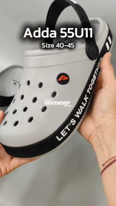 VIDVIEW รองเท้าหัวโต Adda 55U11 เบอร์ 40-45 เนื้อยาง น้ำหนักเบา