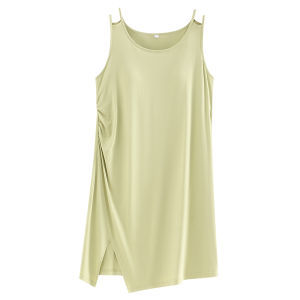 Miiow | Antibacterial Summer New Womens Sleepwear With Chest Pad Strap Home Shorts Comfortable Lightweight Cotton Blend Round Neck