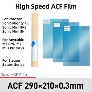 3Pcs ACF Film A4 Size 210x290x0.3mm For Phrozen Sonic Mighty 4K Saturn Series M7 Pro M7 High-Speed LCD 3D Printer Release Film