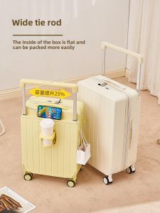 Luggage 2024 New Arrival Wide Trolley Small Lightweight 20-Inch Boarding Bag Student Durable Password Suitcase