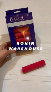 Bulu Kuas Roll Kapal 4 inch Merah Rill Rol Cat Dinding Tembok PINEHILL